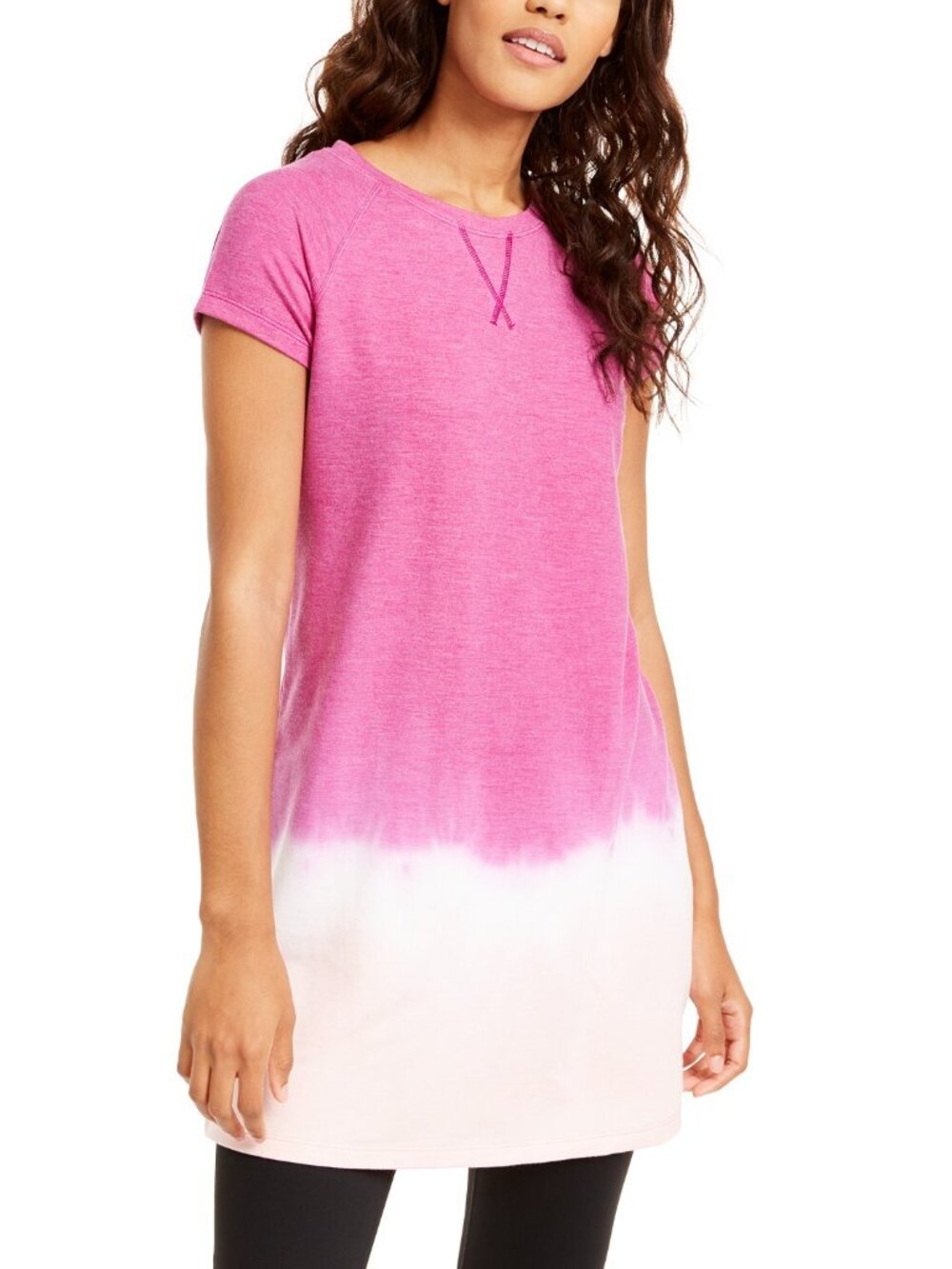 Ideology Womens Activewear Running Fitness Workout Ombre Tunic